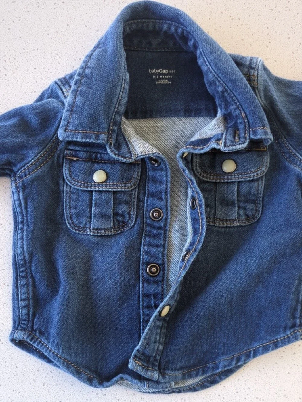 GAP Baby Blue Denim Jacket 0-3 Months